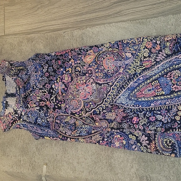 Talbots Petites Paisley Print Shift Dress, Size 6p. - Picture 3 of 5